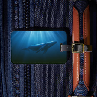 Underwater Humpback Whale Luggage Tag
