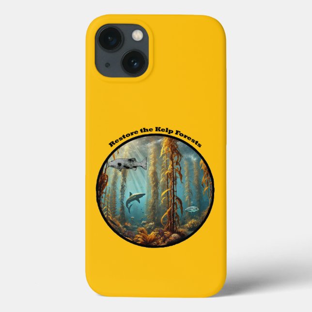 Underwater Kelp Forest with Fish and Lobster URM Case-Mate iPhone Case (Back)