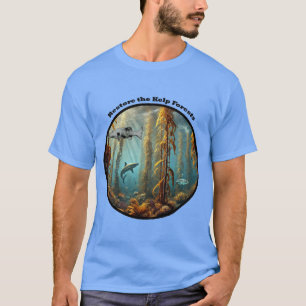 Underwater Kelp Forest with Fish and Lobster URM T-Shirt