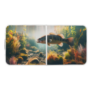 Underwater large mouth bass beer pong table