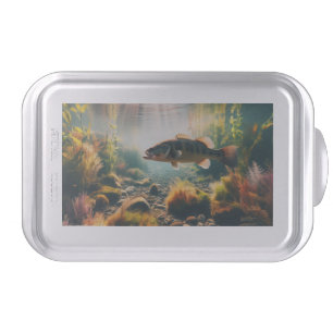 Underwater large mouth bass cake pan