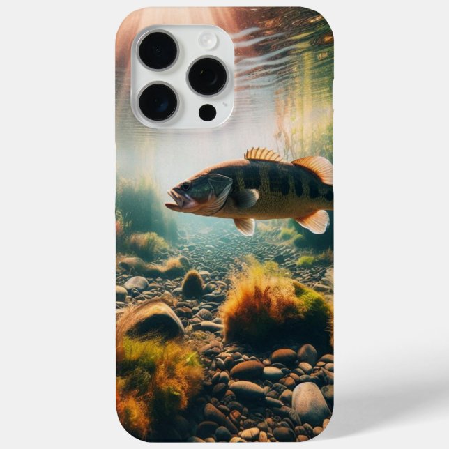 Underwater large mouth bass Case-Mate iPhone case (Back)