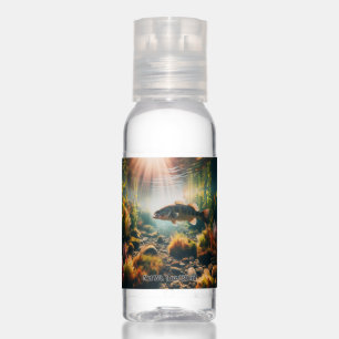 Underwater large mouth bass hand sanitizer