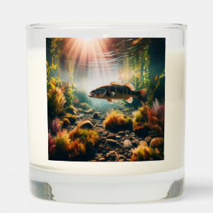 Underwater large mouth bass scented candle