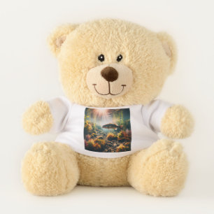 Underwater large mouth bass teddy bear