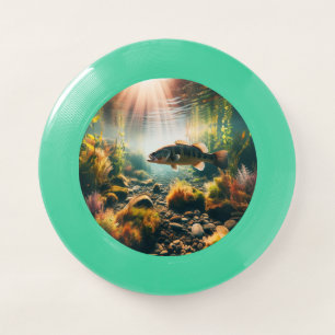 Underwater large mouth bass Wham-O frisbee