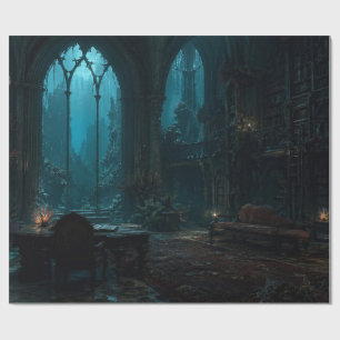 Underwater Library Arches Wrapping Paper