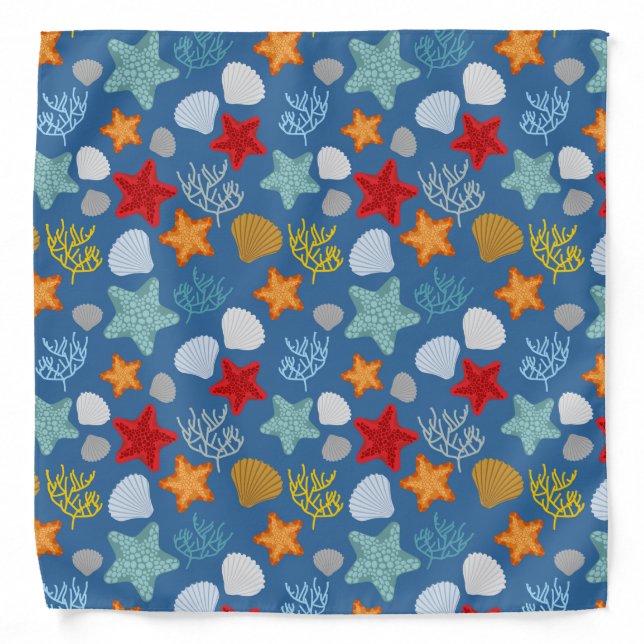 Underwater Life Pattern Bandana (Front)