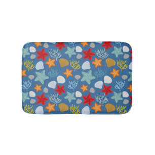Underwater Life Pattern Bath Mat