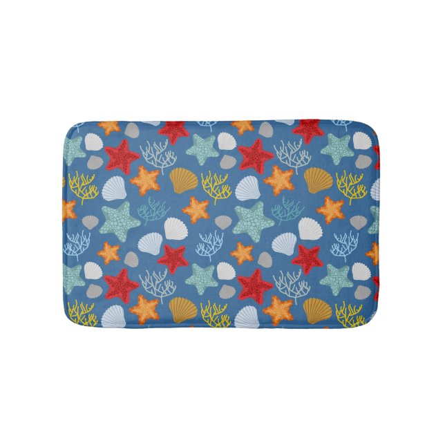 Underwater Life Pattern Bath Mat (Front)