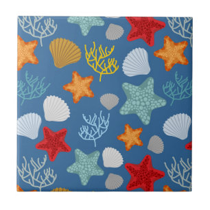 Underwater Life Pattern Ceramic Tile