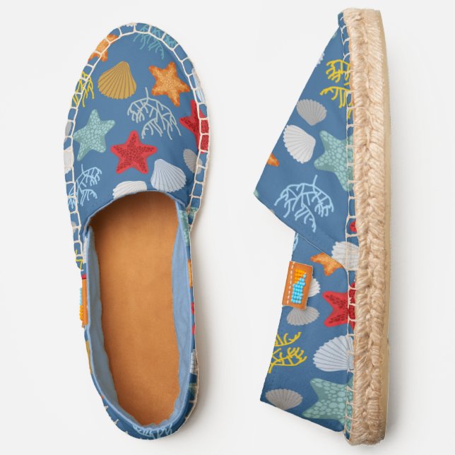Underwater Life Pattern Espadrilles (Side)