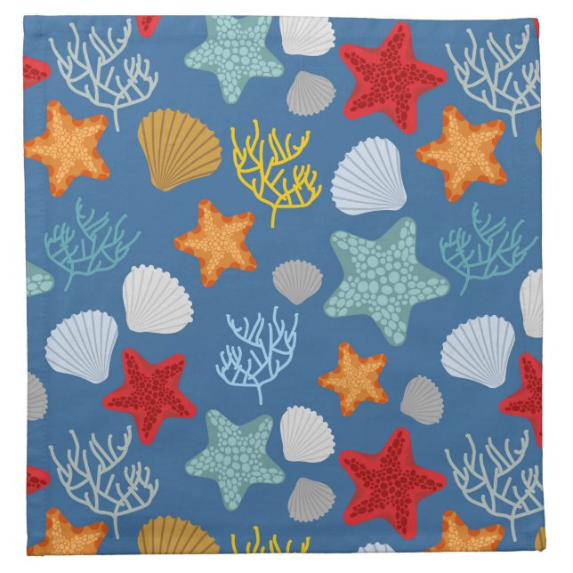 Underwater Life Pattern Napkin (Front)