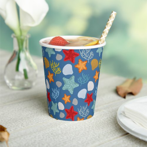 Underwater Life Pattern Paper Cups