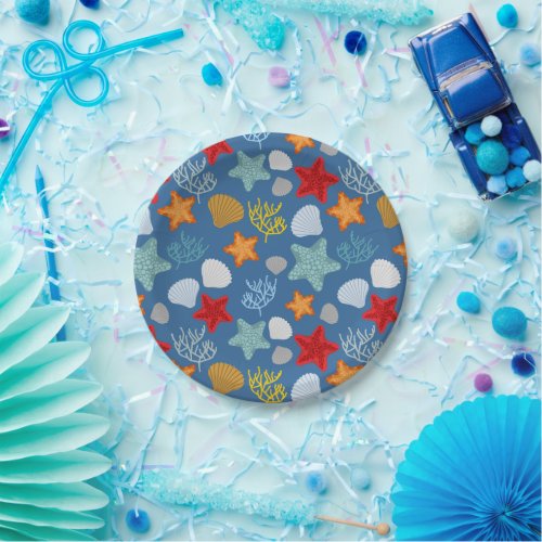 Underwater Life Pattern Paper Plates