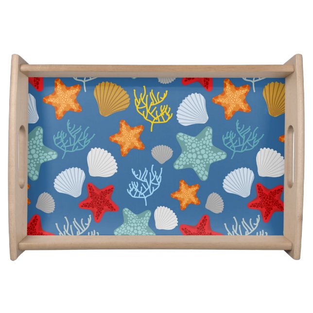 Underwater Life Pattern Serving Tray (Front)