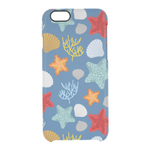 Underwater Life Pattern Clear iPhone 6/6S Case
