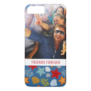 Underwater Life Pattern   Your Photo & Text iPhone 8 Plus/7 Plus Case