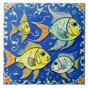 Underwater life traditional ceramic art no 2 ceramic tile