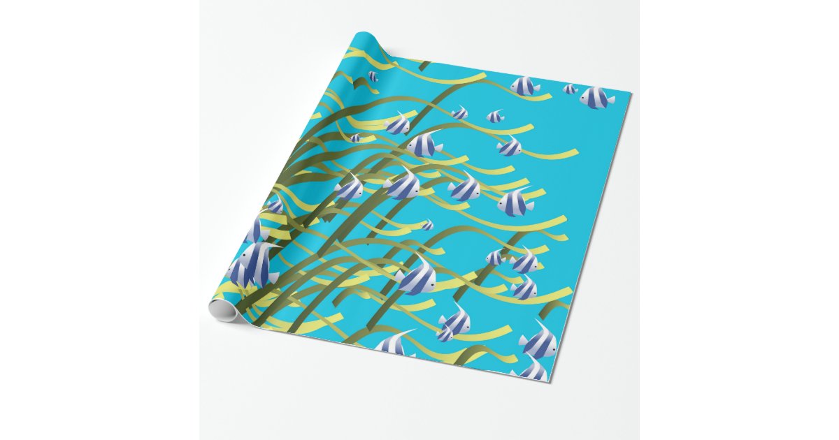 Underwater life wrapping paper | Zazzle