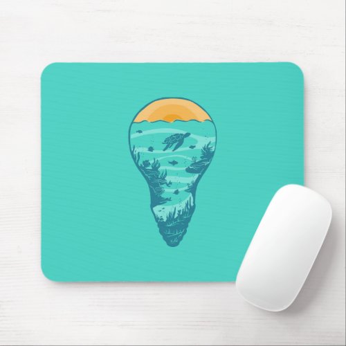 Underwater Light Mouse Pad