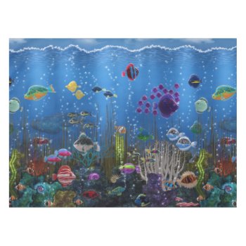 Underwater Love Tablecloth by BonniePhantasm at Zazzle