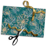 Underwater Luxe | Teal and Gold Ocean Sea Life Tissue Paper