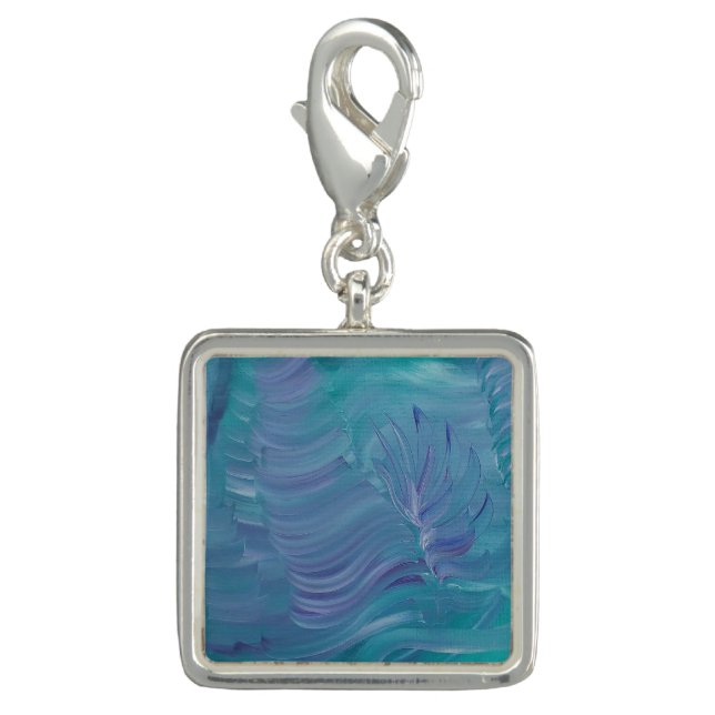 Underwater Magic Unique Colorful Abstract Art Charm (Front)