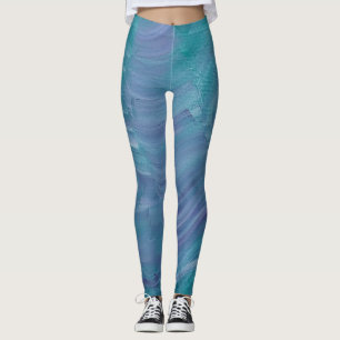 Underwater Magic Unique Colorful Abstract Art Leggings