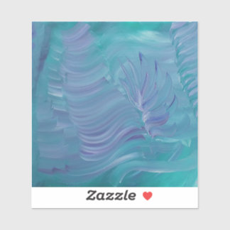 Underwater Magic Unique Colorful Abstract Art Sticker