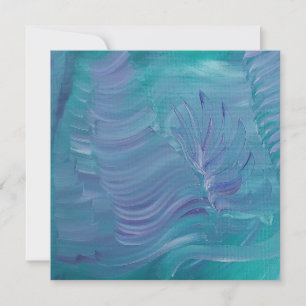 Underwater Magic Unique Colorful Abstract Art Thank You Card