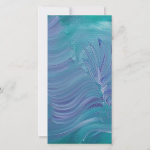Underwater Magic Unique Colorful Abstract Art Thank You Card
