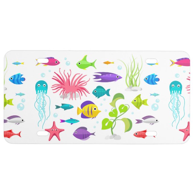 Underwater Marine License Plate (Front)