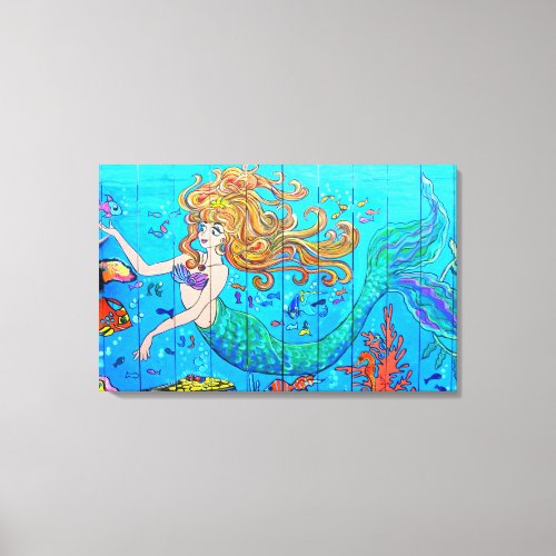 underwater mermaid canvas