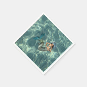 Underwater Mermaid Paper Napkins