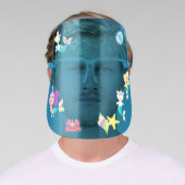 Underwater Mermaid Unicorn Cute Kids Face Shield (Insitu)