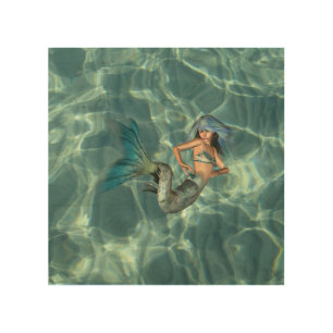 Underwater Mermaid Wood Wall Decor