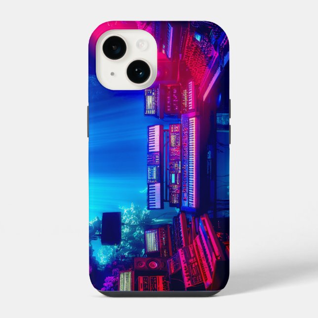 Underwater Music Studio Iphone Case (Back)