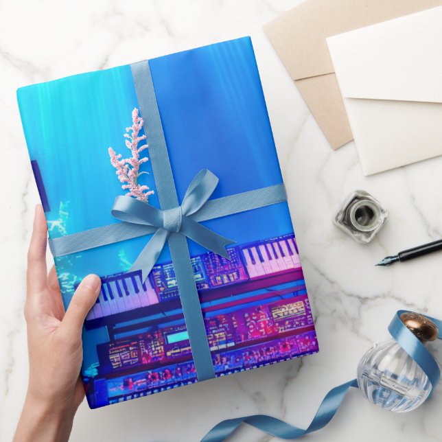 Underwater Music Studio Wrapping Paper (Gifting)