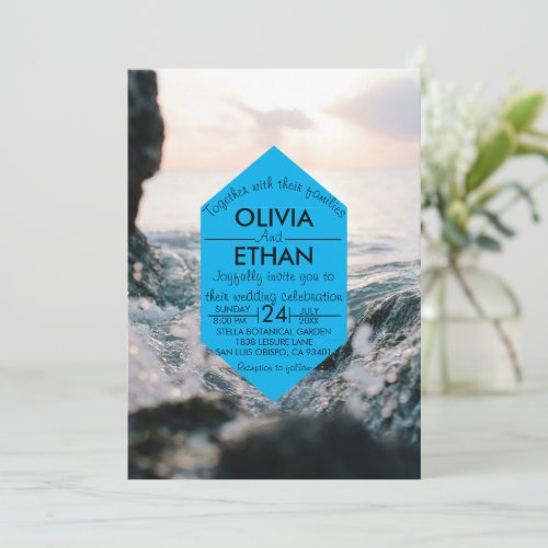 Underwater nature seaside Wedding Invitation