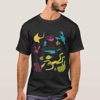 Underwater Ocean Adventure Cartoon Pattern shirt
