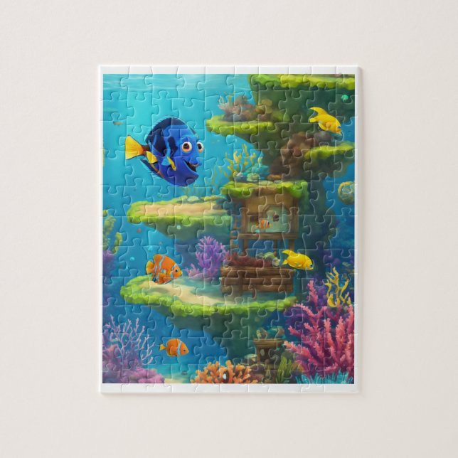 Underwater Ocean Floor Puzzle (Vertical)