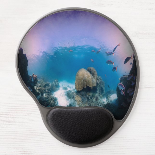 Underwater Ocean scene Gel Mousepad (Front)