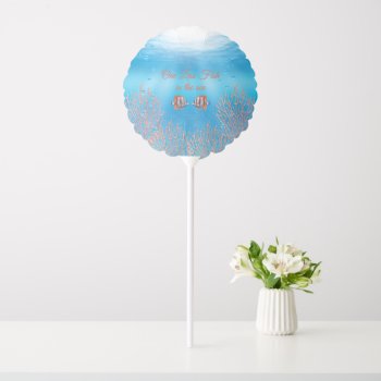 Underwater One Less Fish In The Sea Wedding Balloon by prettyfancyinvites at Zazzle