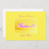 underwater pink mermaid swimming (Front/Back)