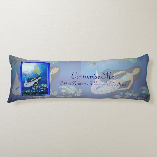 Underwater Play (Mermaid) Body Pillow (Front)