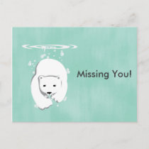 Underwater Polar Bear Postcard