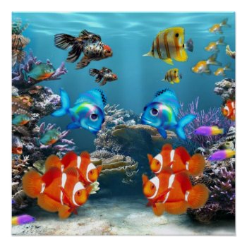 Underwater Poster by Wonderful12345 at Zazzle