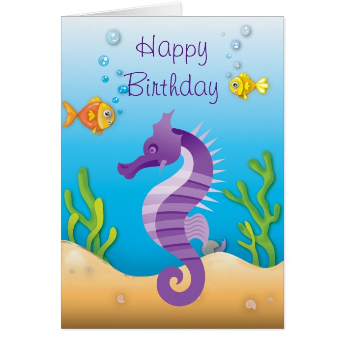 Lovely 70 Underwater Happy Birthday Card