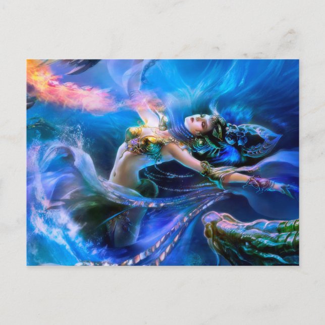 Underwater queen postcard (Front)